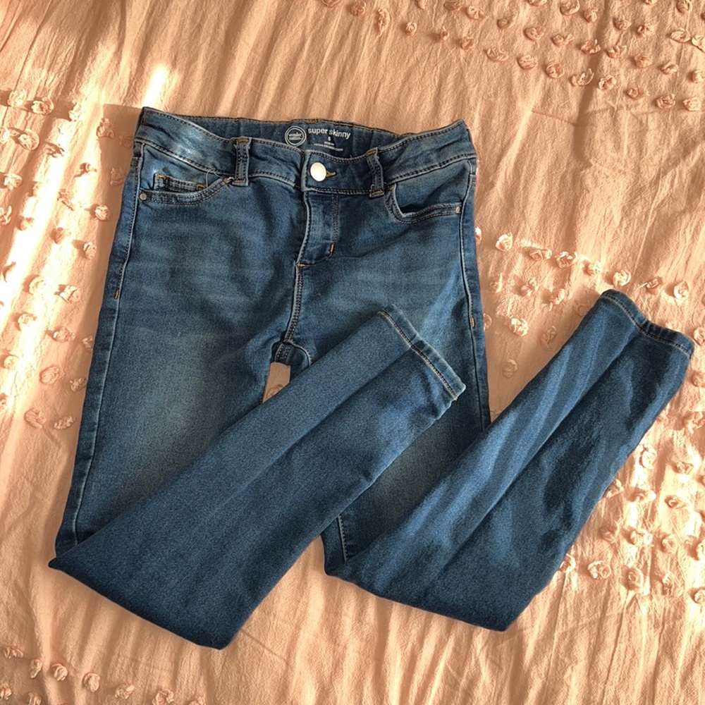 Girls super skinny jeans